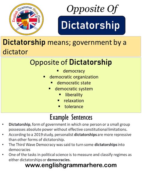 autograph antonym|opposite of dictatorship.